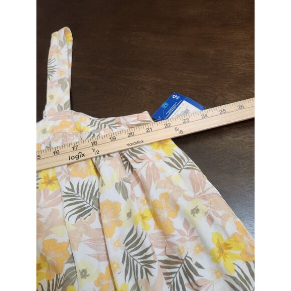 Arizona‎ Jeans Co Women's Multicolor Tropical Square Neck Tank Top Size XL NWT - Picture 6 of 7